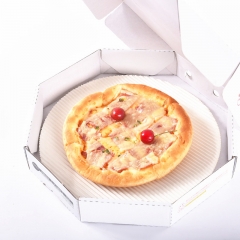 white pizza box